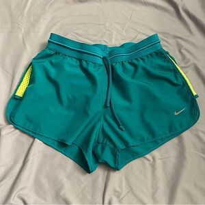 Nike - Running Shorts - Blue & Green - Sz: S